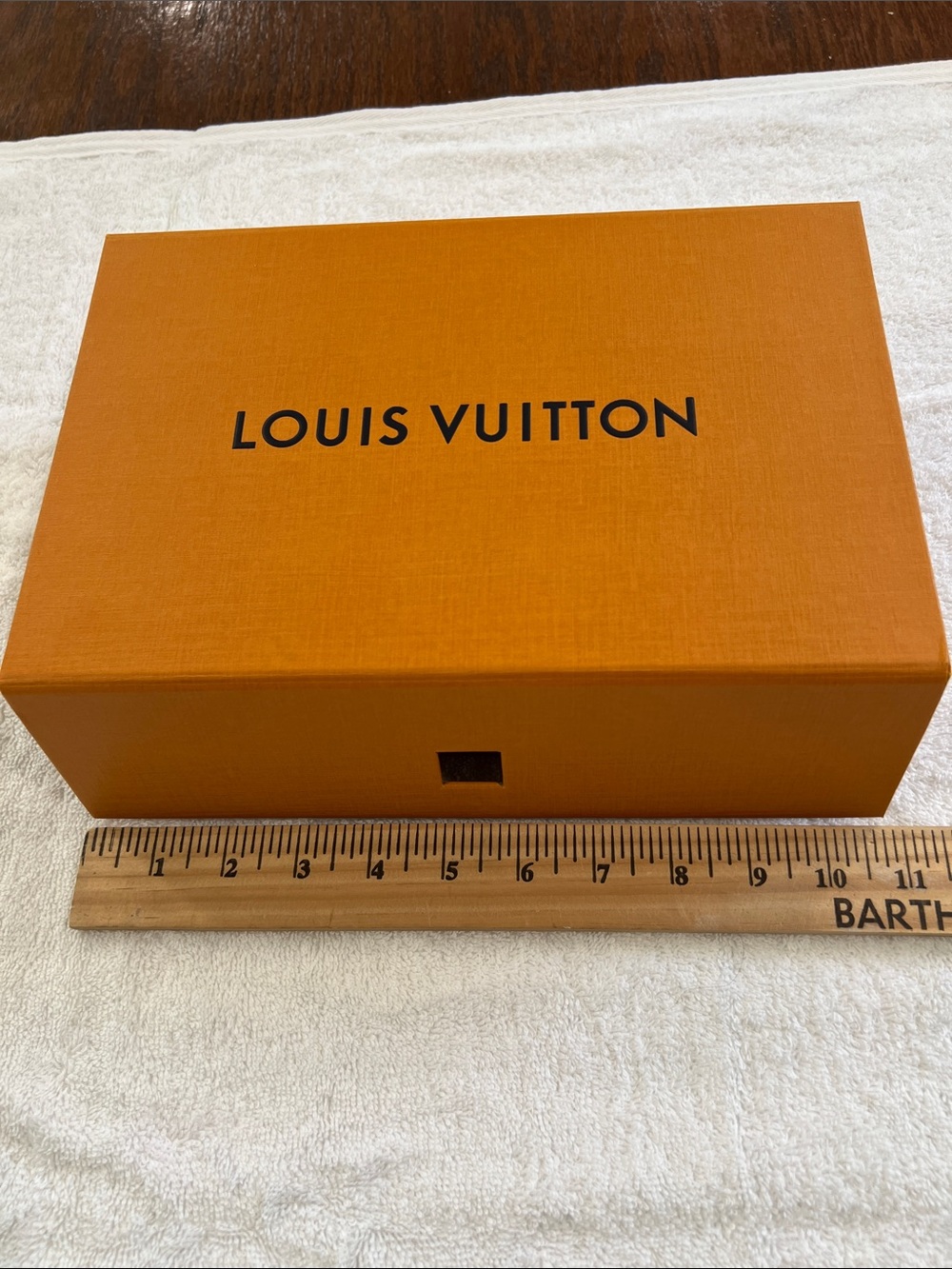 Louis Vuitton Orange Box with Black Logo